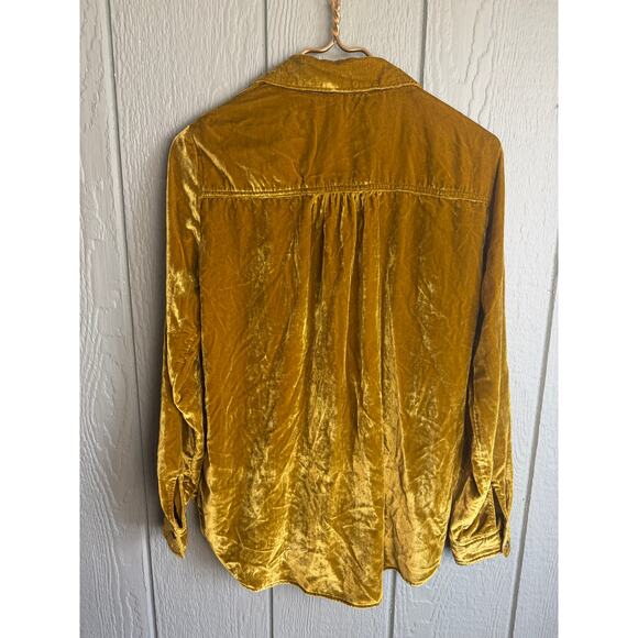 Anthropologie Maeve Karina Velvet Blouse, Size 6 - Picture 6 of 7